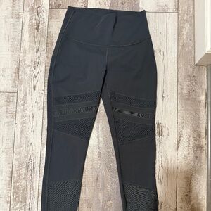 Lululemon Wunder Under High-Rise 28” Black *Mesh Size 6